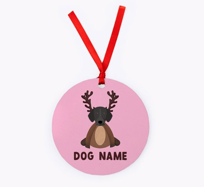 Reindog: Personalised {breedFullName} Christmas Decoration